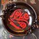 Vintage decorative bowl in black and red ceramic – 1960s/70s