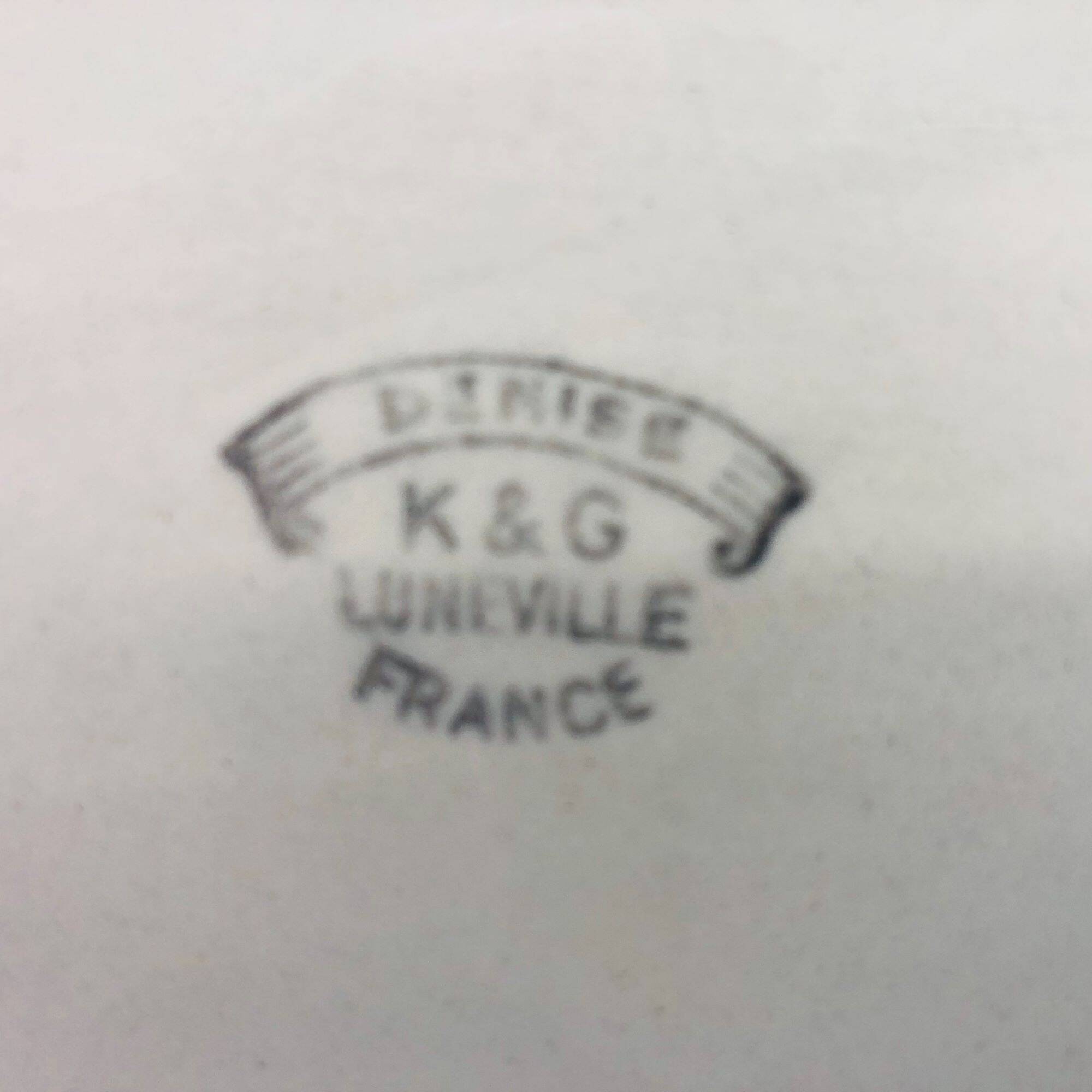 Three K&G Lunéville serving dishes, "Denise" model