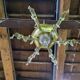 Chandelier with tassels and brass 9 bulbs