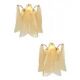 Amber Rondini Murano Glass Gold Wall Sconces by Simoeng, Set of 2
