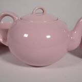 Mid-Century Vintage Tea Set Pastel Pink Porcelain Teapot & Cups, 1960s