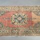 Vintage turkish oushak rug 187x91 cm carpet