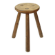 Antique Wooden Tripod Stool Milk Stool Early 20th Century Brutalism
