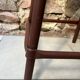 Wooden and metal workshop stool