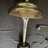 Art deco chrome mushroom lamp