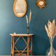Vintage rattan console