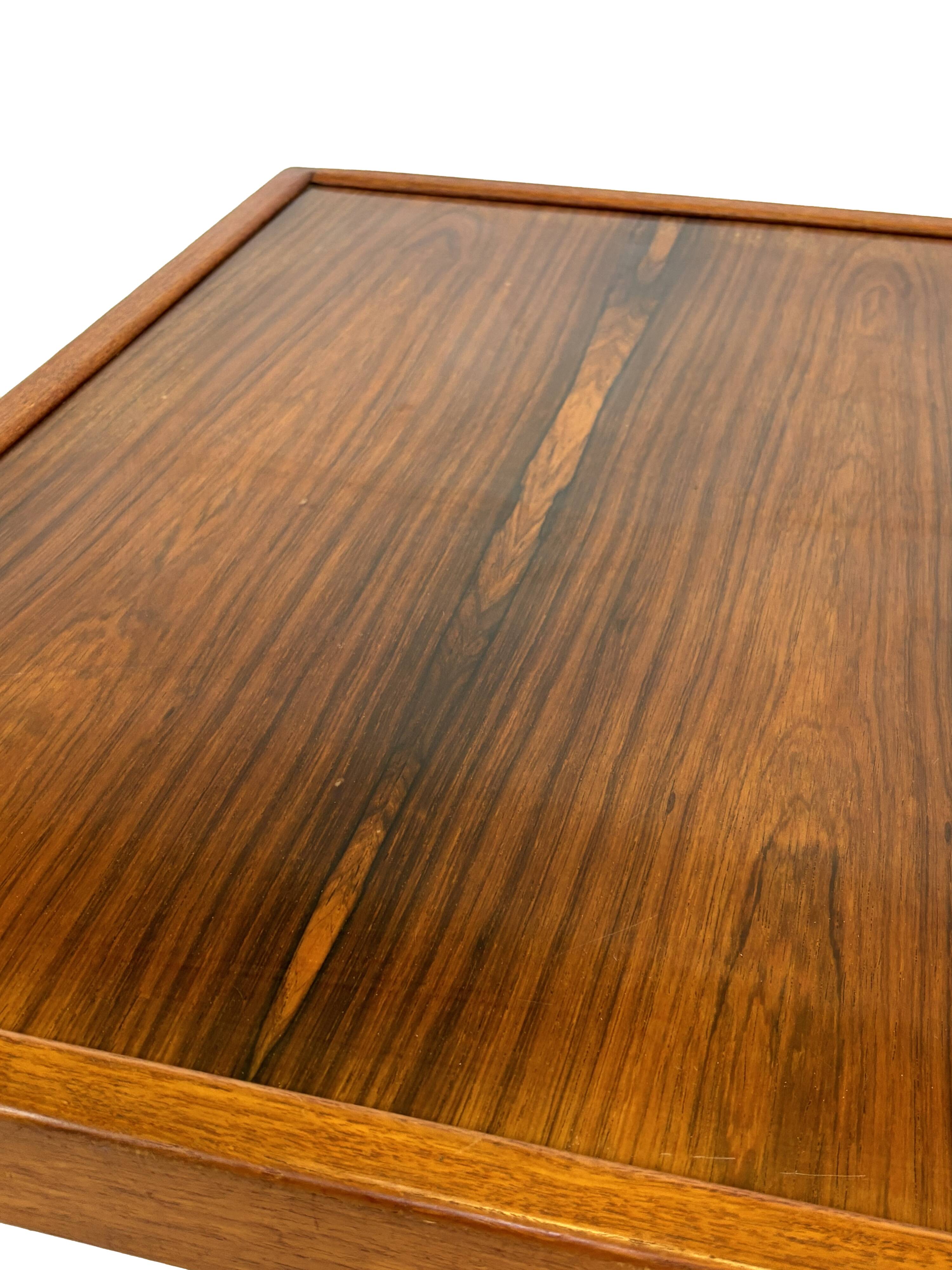 Vintage coffee table rosewood 70's design minimalist