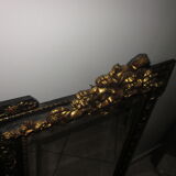 Old mirror with pediment