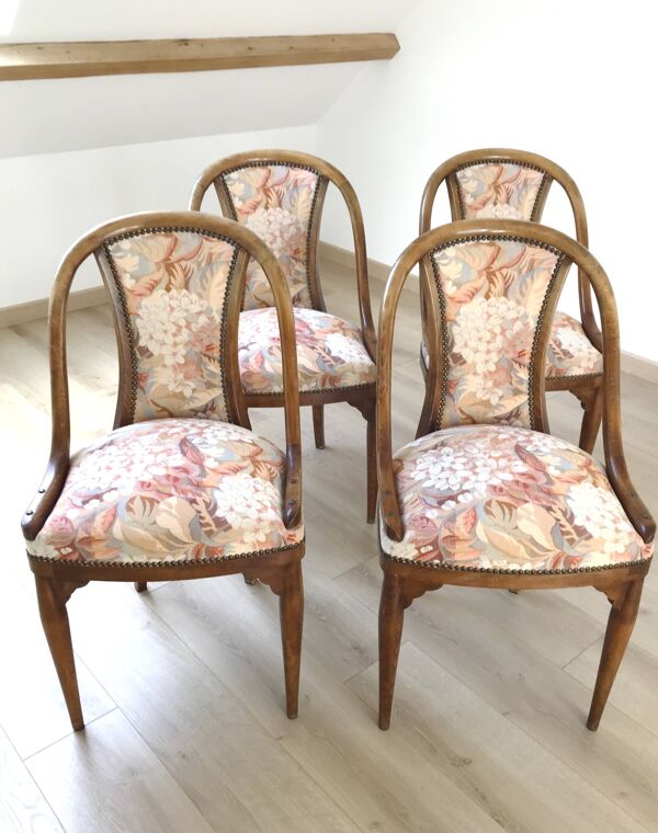 Chaises gondole style directoire