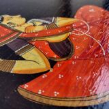 Coffre de mariage indien peint à la main