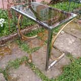Small chrome console, 1970s design