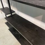 Wall Library or Floor/Ceiling in black wood