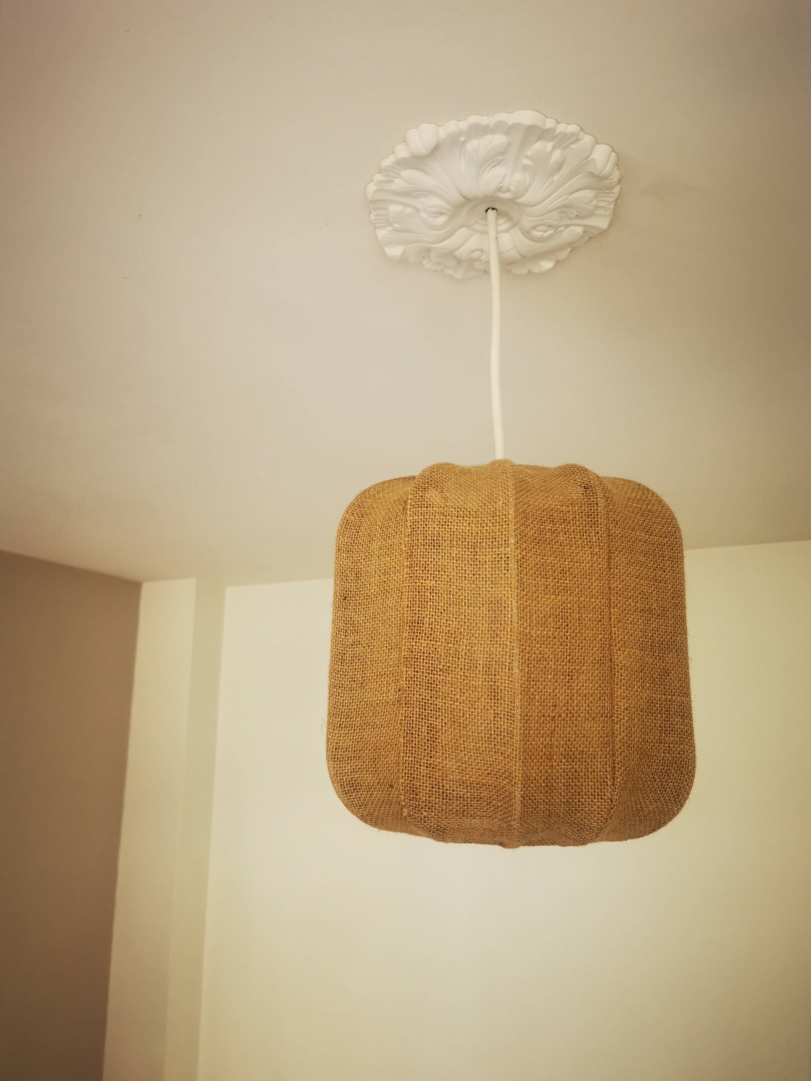 Jute pendant light