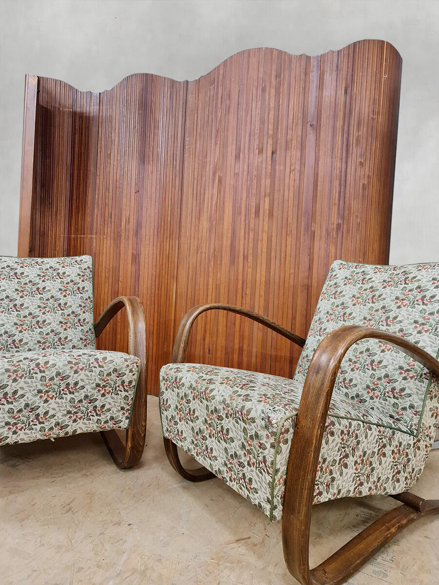 Art Deco armchairs Jindrich Halabala H-269