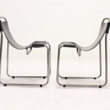 Set of 2 tubular chairs