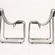 Ensemble de 2 chaises tubulaires