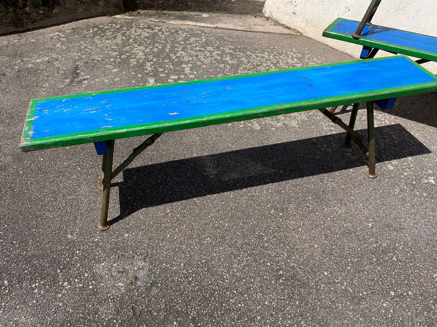 Set of 6 fairground benches