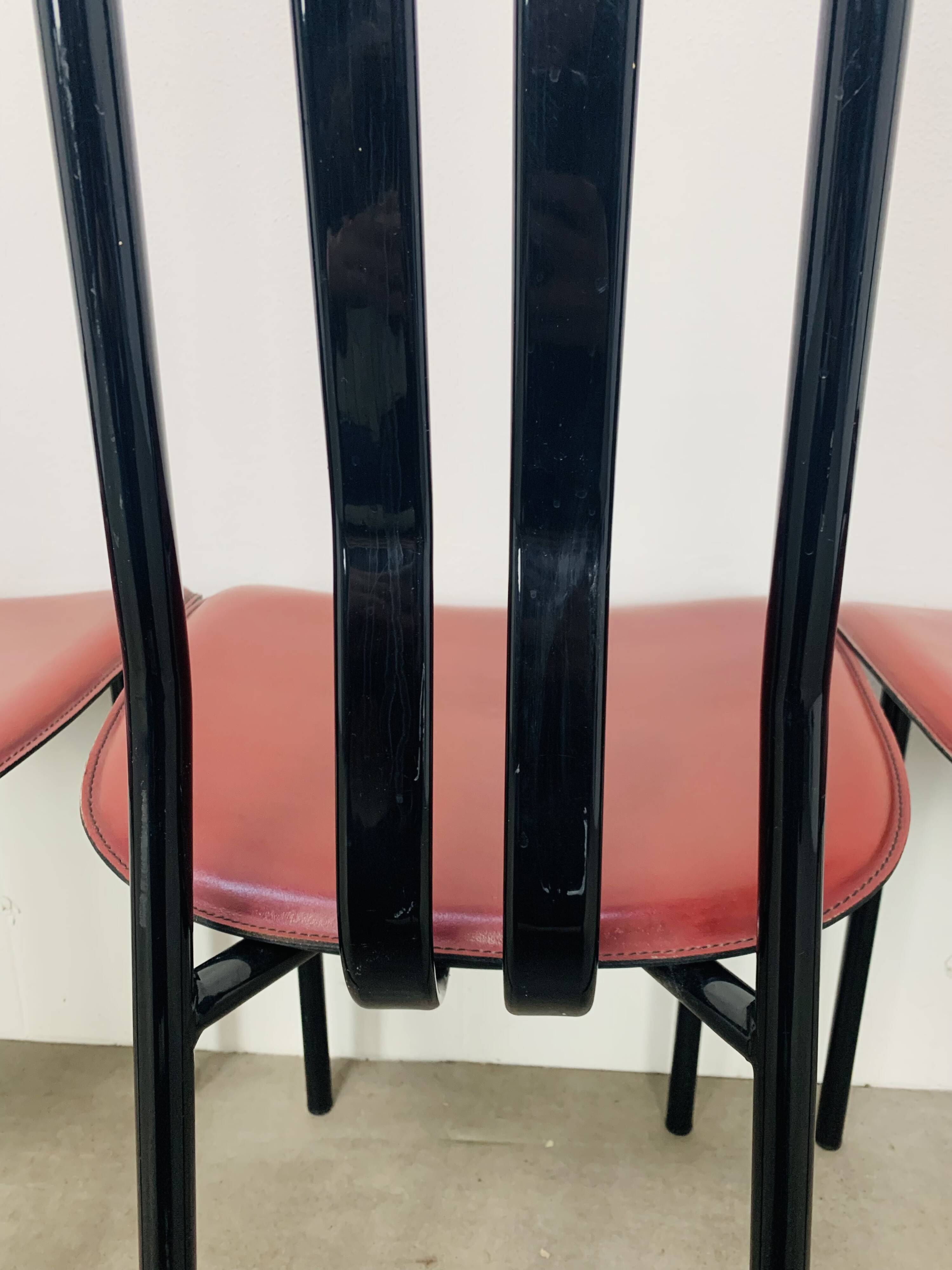 6 chairs by Giorgio Cattelan for Cidue Italy, postmodern, 1980s