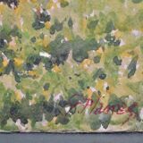 Georges Planes (1897-1977) Valley Landscape, Riverbank (double-sided)