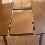 1970s wooden round table