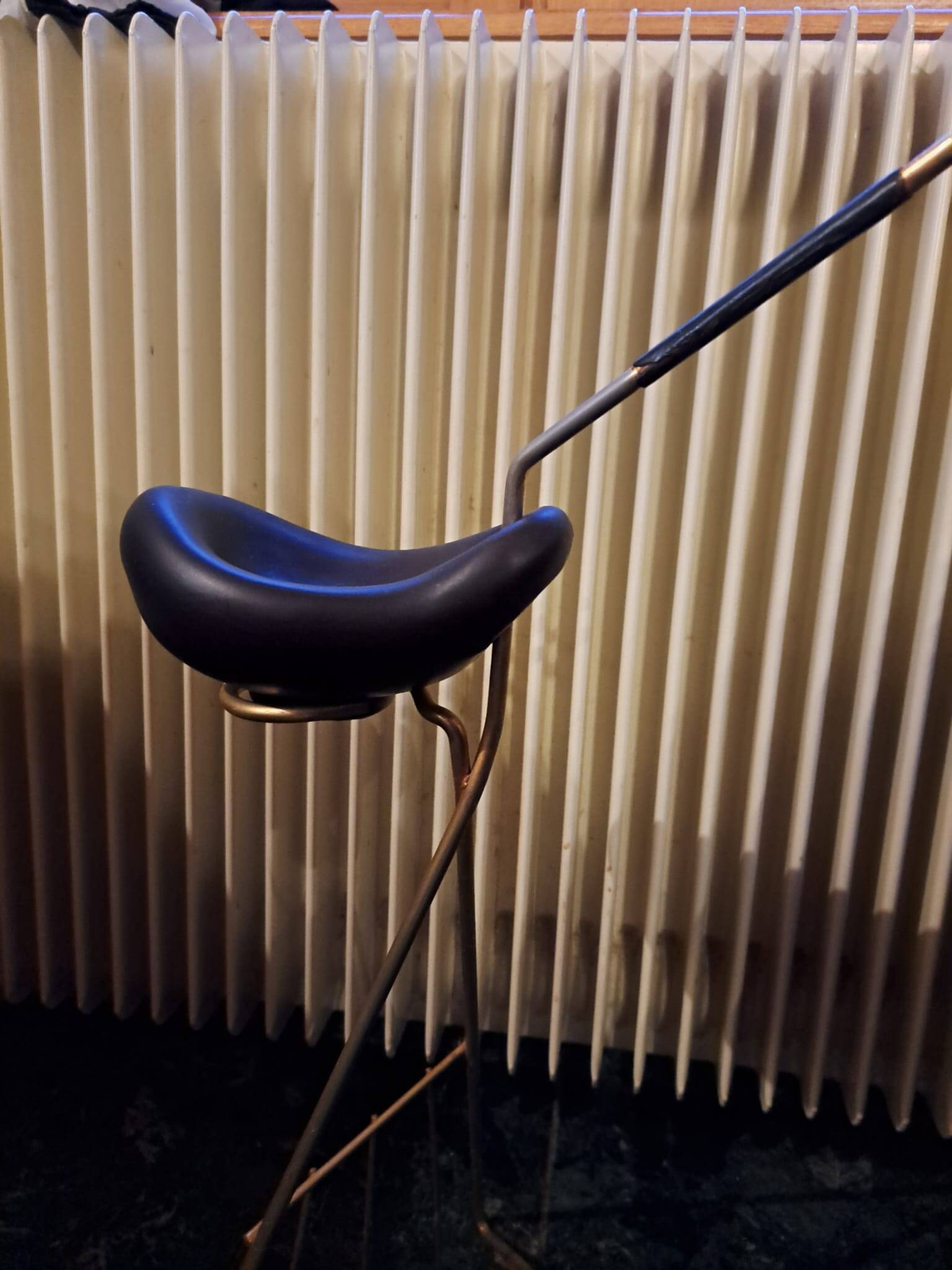 Newspaper rack/ashtray attributed to Georges Jouve for Marcel Asselbur