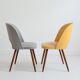 Pair of vintage 1950s cocktail chairs from Germany.