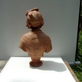 plaster sculpture portrait of a woman