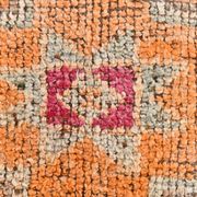 3x11 Soft Orange Vintage Runner, Wool Corridor Rug, 90x330Cm