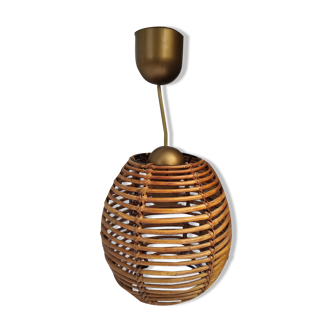 Vintage rattan pendant lamp