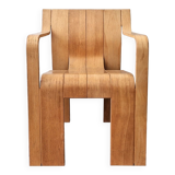 Strip chair with armrests by Gijs Bakker for Castelijn, The Netherlands 1970's
