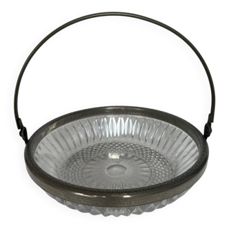 Coupe ancienne en verre et métal
