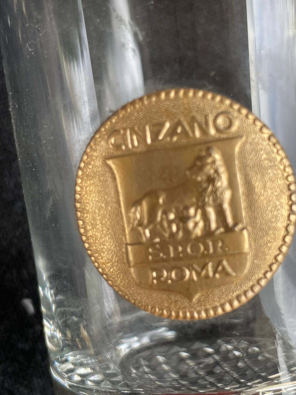 Set of 5 Cinzano aperitif glasses