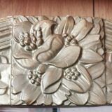 Large Art Deco mirror gilded wood  77x40cm