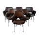 6 fauteuils en skaï