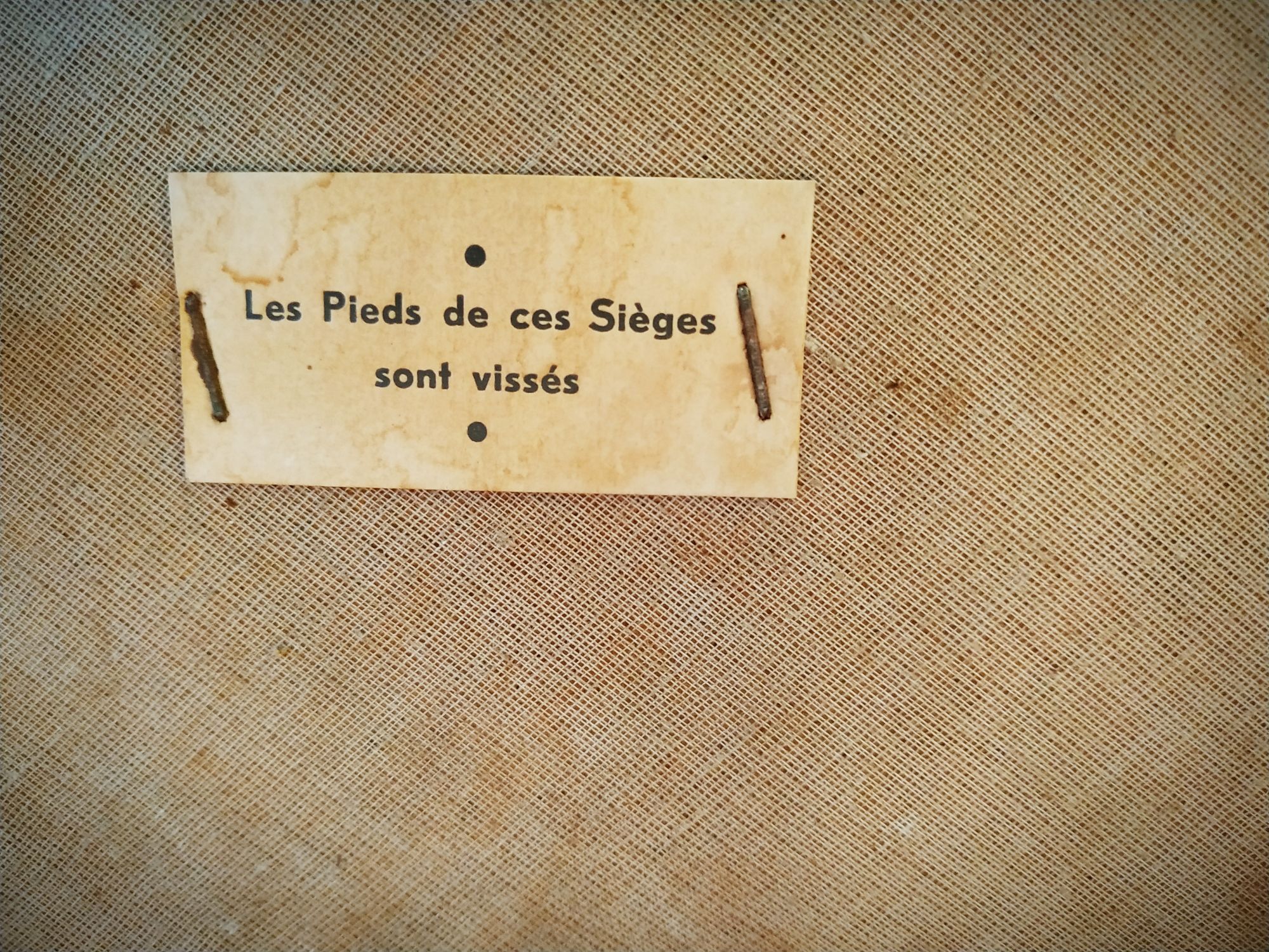 Paire de chaises 70's "moumoute"