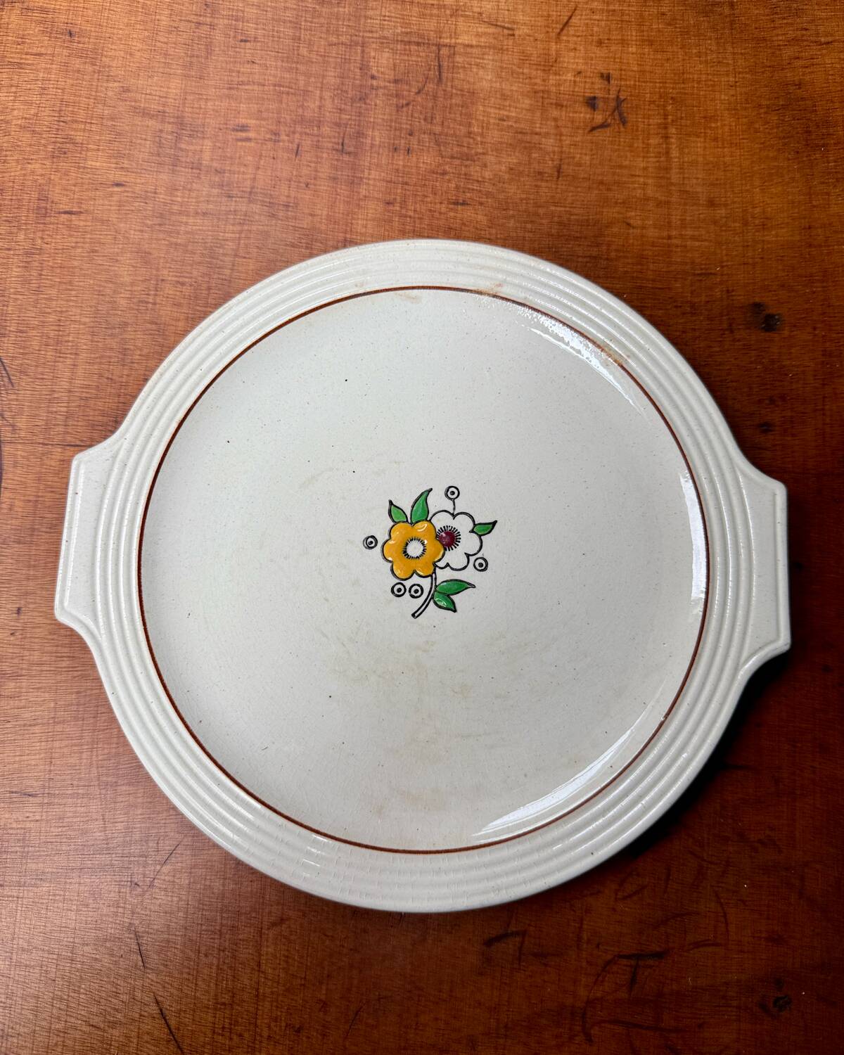 Longwy iron earth dessert service