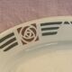 Plat de service en faïence charbonnier modèle Courbet art déco