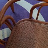 Banquette avec table rotin