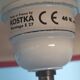 Paire de lampe Kostka vintage, modèle sumo fuschia