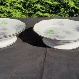 2 coupes montées en porcelaine