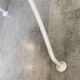 White square bistro table for bar café terrace garden metal 1950 white