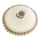 Serrated opaline lampshade cup