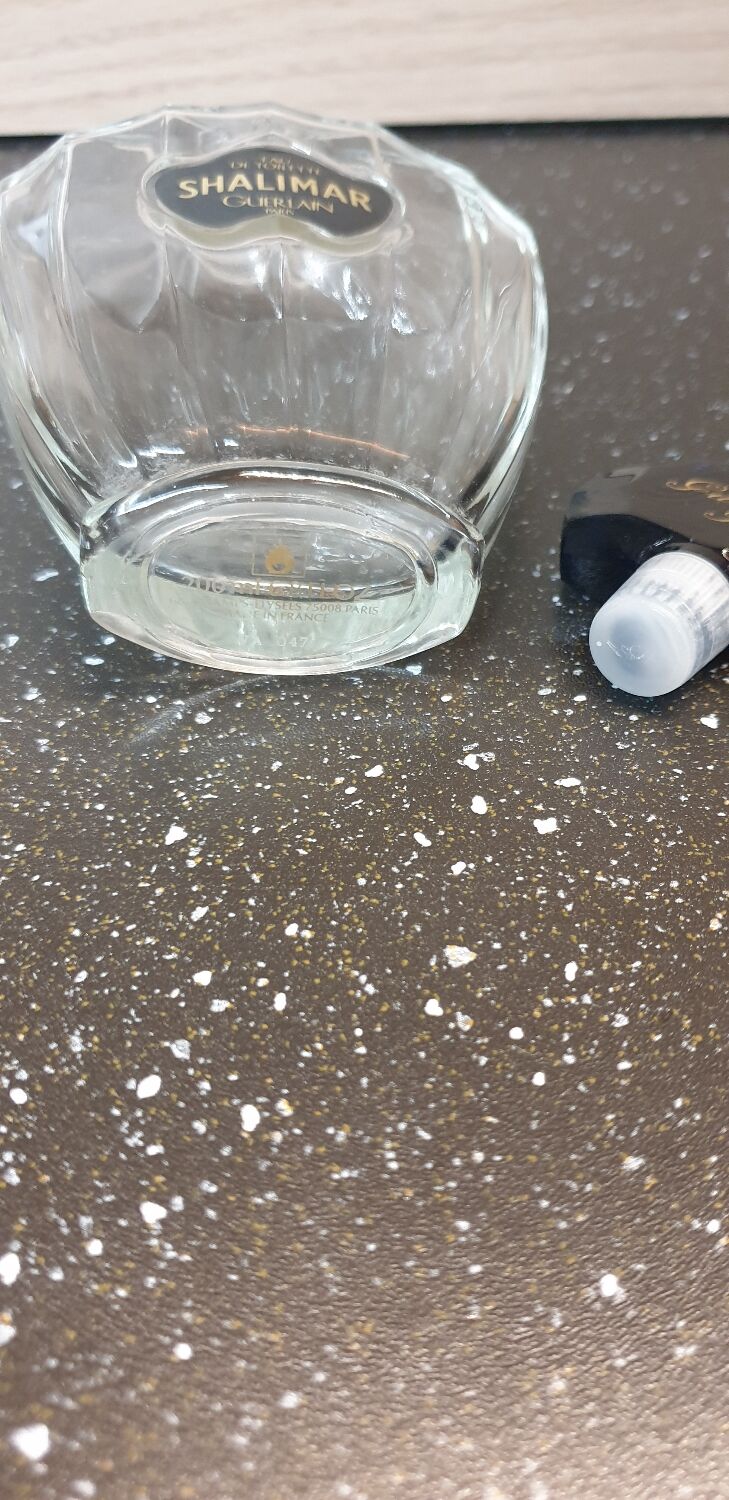 Empty perfume bottle Shalimar