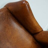 Vintage Dutch Cognac Colored Leather Vintage Dutch Cognac Colored Leather Club ChairClub Chair
