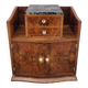 Meuble commode d'époque Art Déco en loupe de noyer -1930s