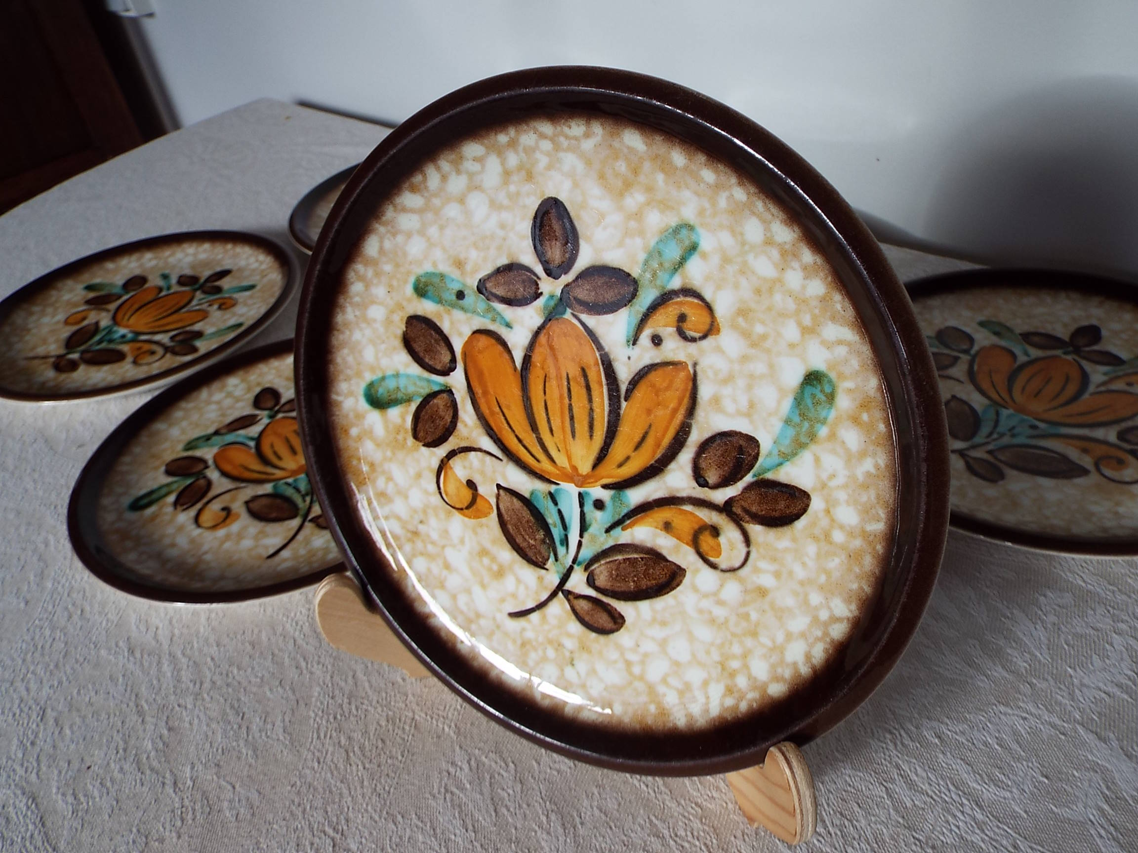 6 Boch Corfu dessert plates