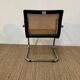 Marcel Breuer style  armchair molded cane seat