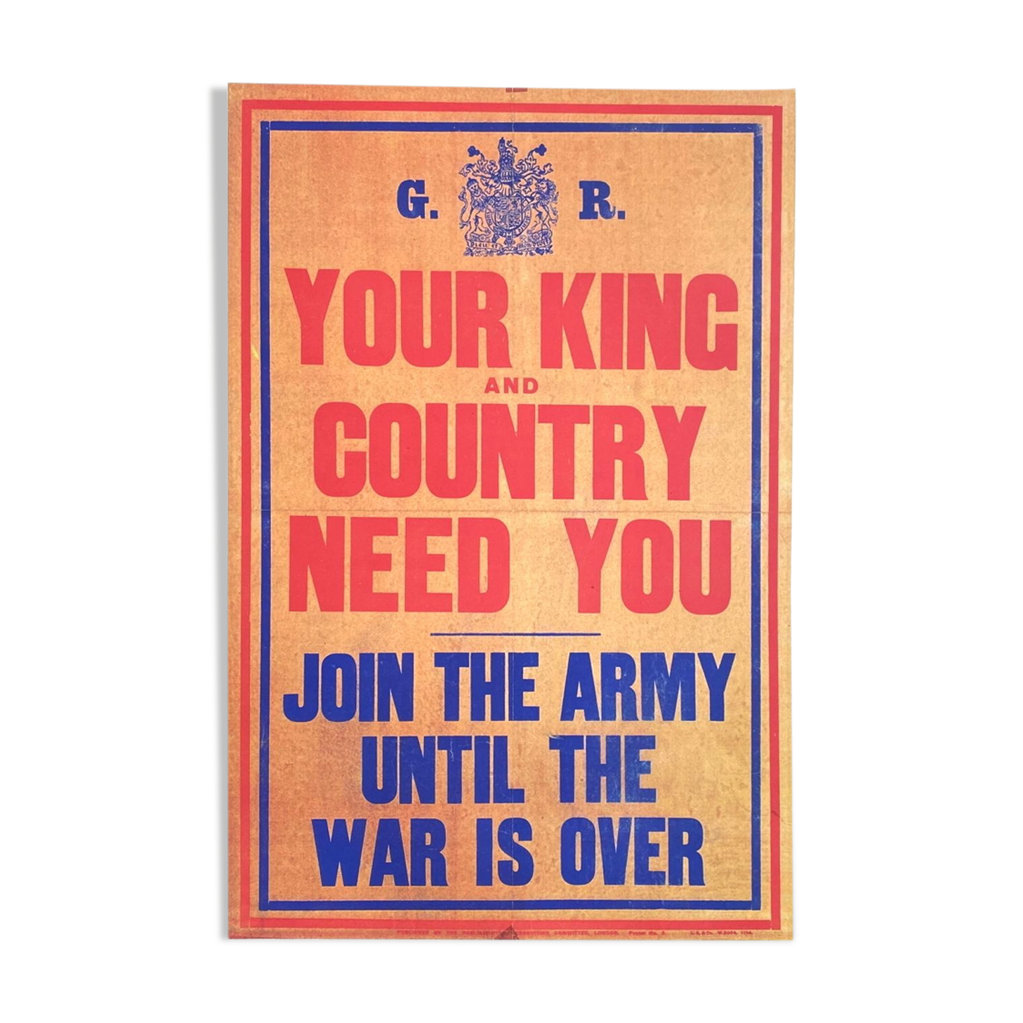 Poster your king and country need you