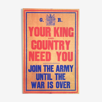 Affiche your king and country need you