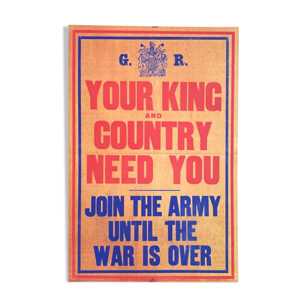 Affiche your king and country need you — Beyit